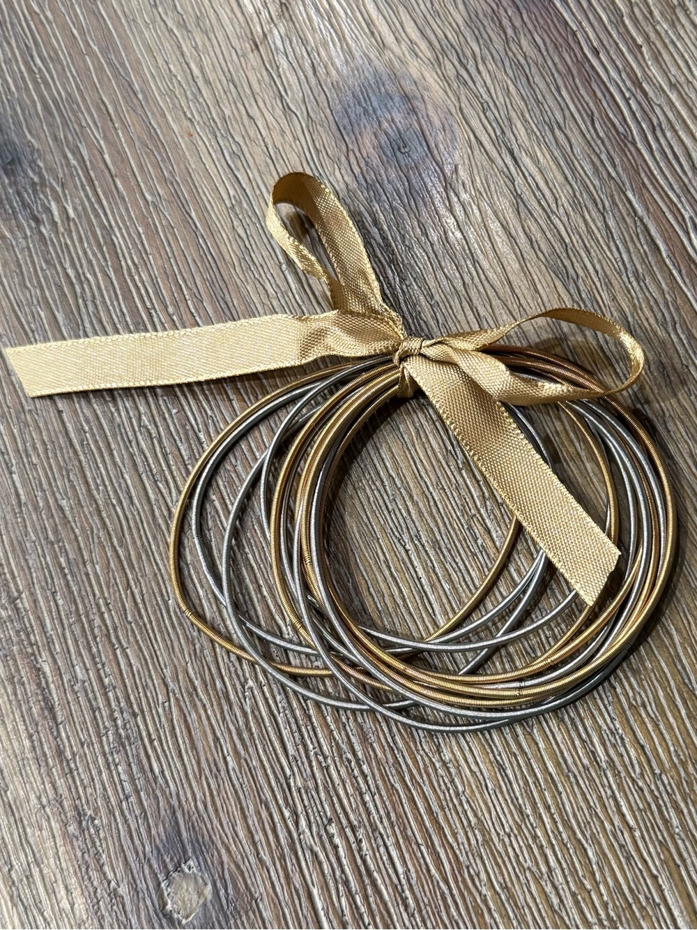 NEW Set, Guitar String Bracelets - Picture 2 of 3